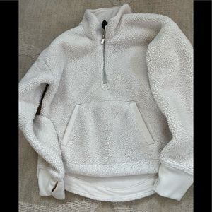 All in Motion fleece sweatshirt, front pocket, half zip, size 7/8